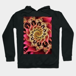 Pink Hearts Spiral Hoodie